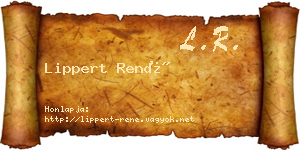 Lippert René névjegykártya